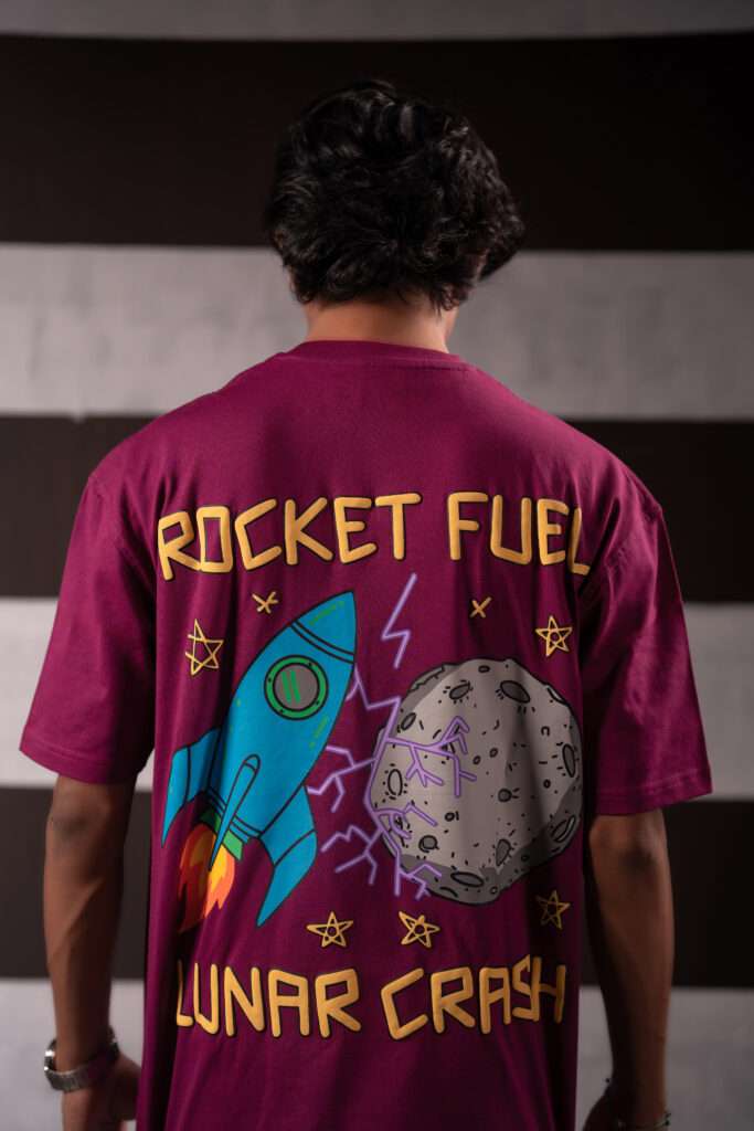 Astro Boom oversized t-shirt back view streetwear