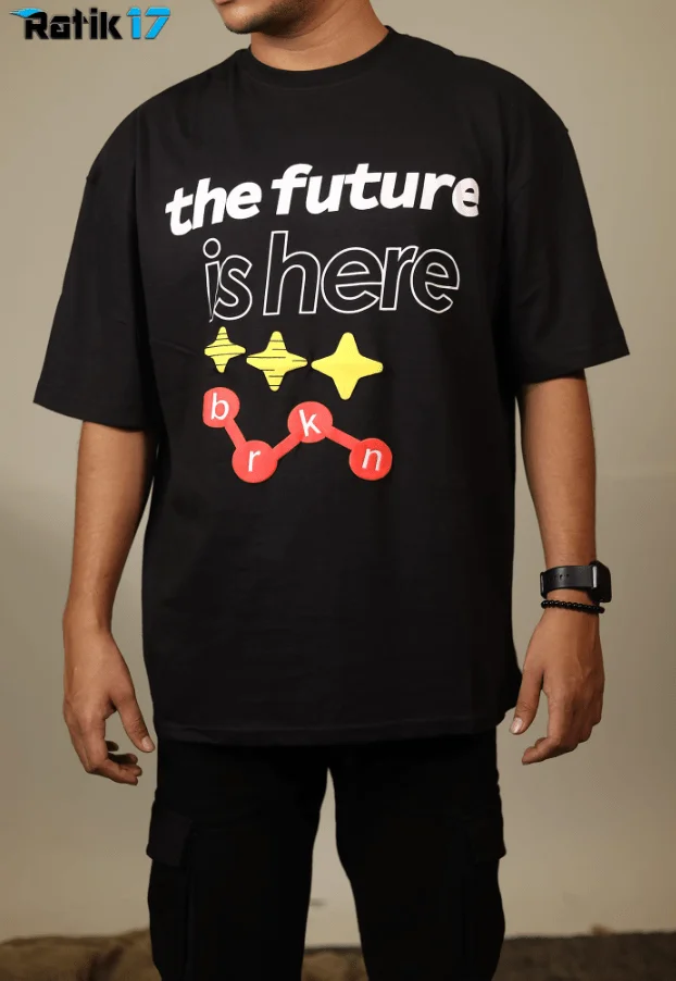 The Future Is Here – Drop Shoulder Unisex T-Shirt