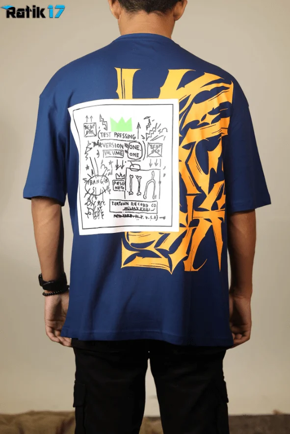 Blue Note Sketch – Drop Shoulder Unisex T-Shirt