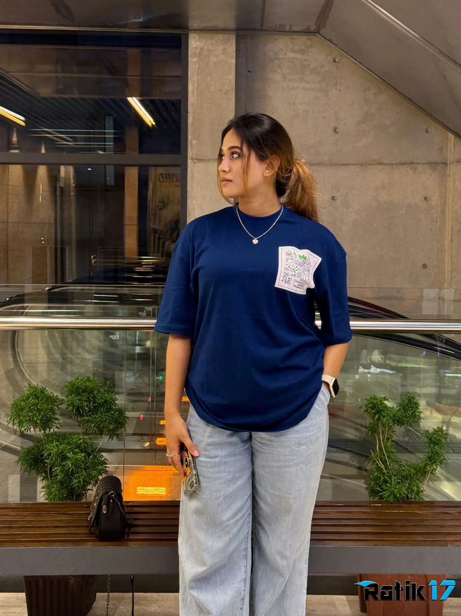 Blue Note Sketch – Drop Shoulder Unisex T-Shirt
