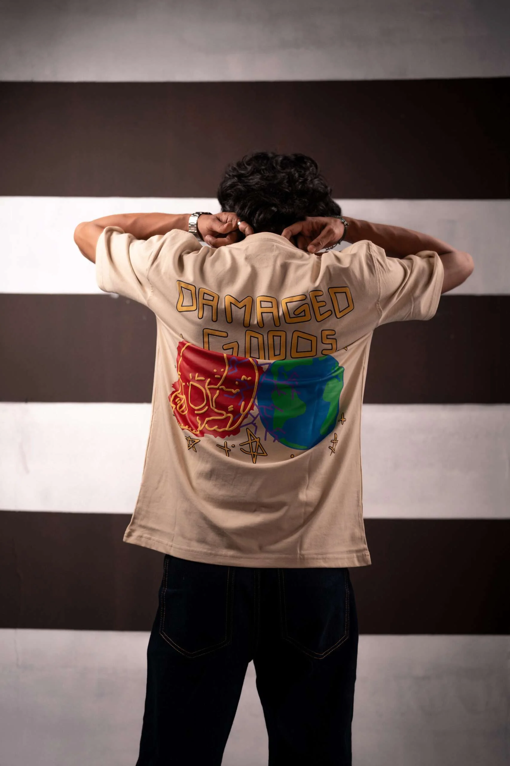 Damaged Goods Signature Beige T-Shirt (Unisex)